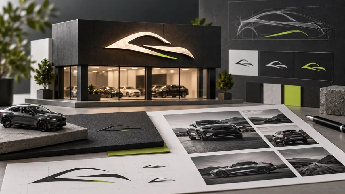 Auto Gallery Logo Design: Recognizability from Sign to Vehicle Advertisement — Selçuk Aker