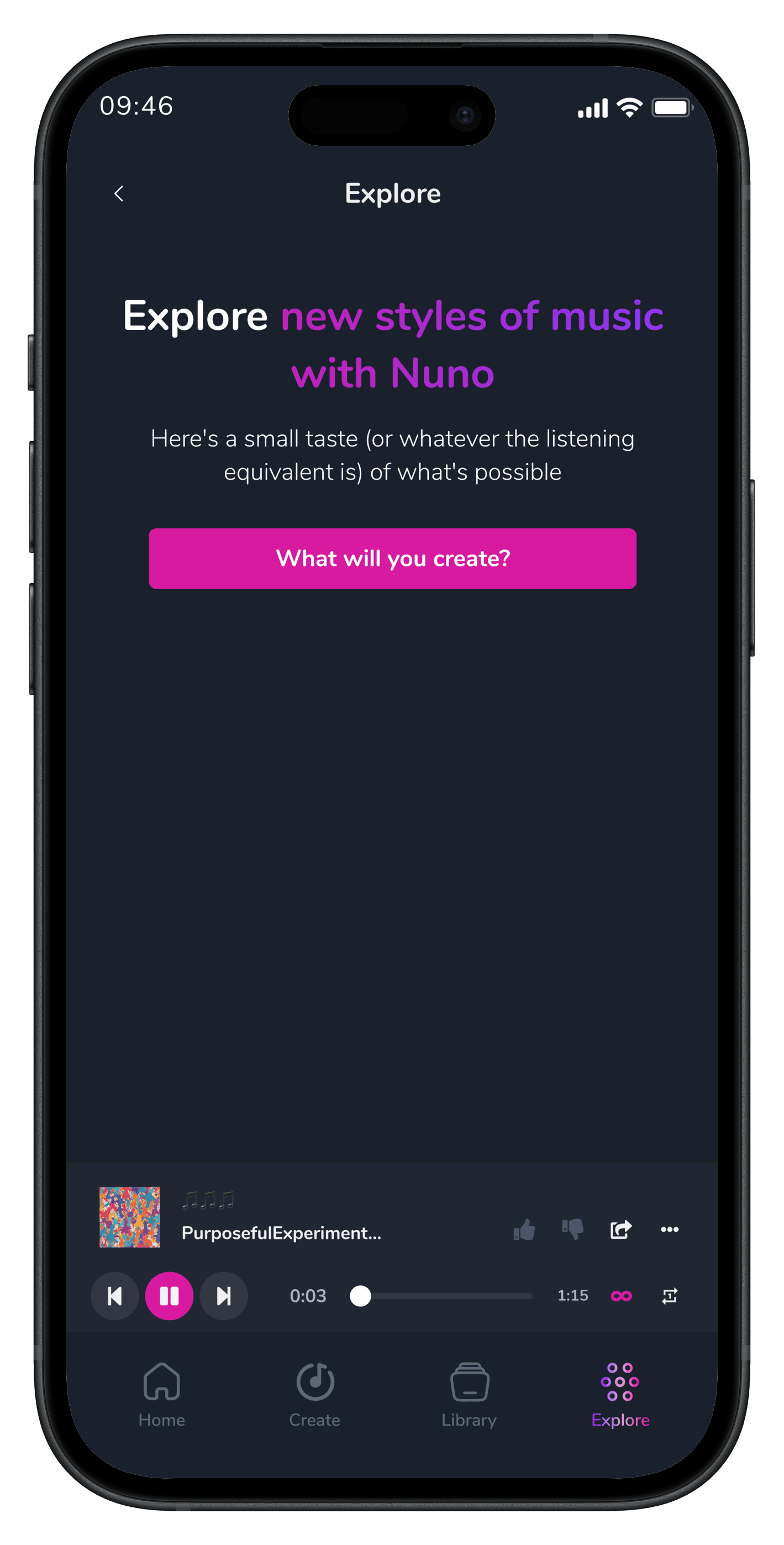 AI Create Music Mobile App — 2