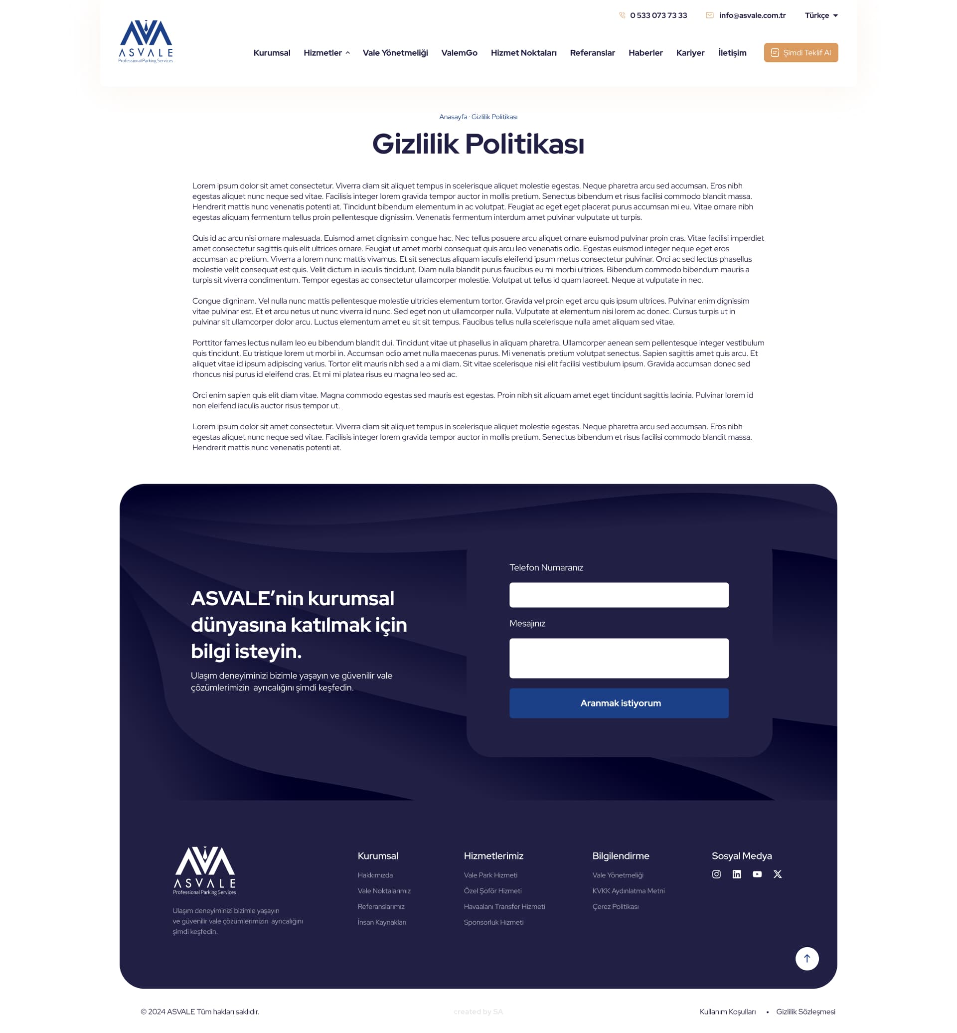 AS Vale Corporate Website — 4