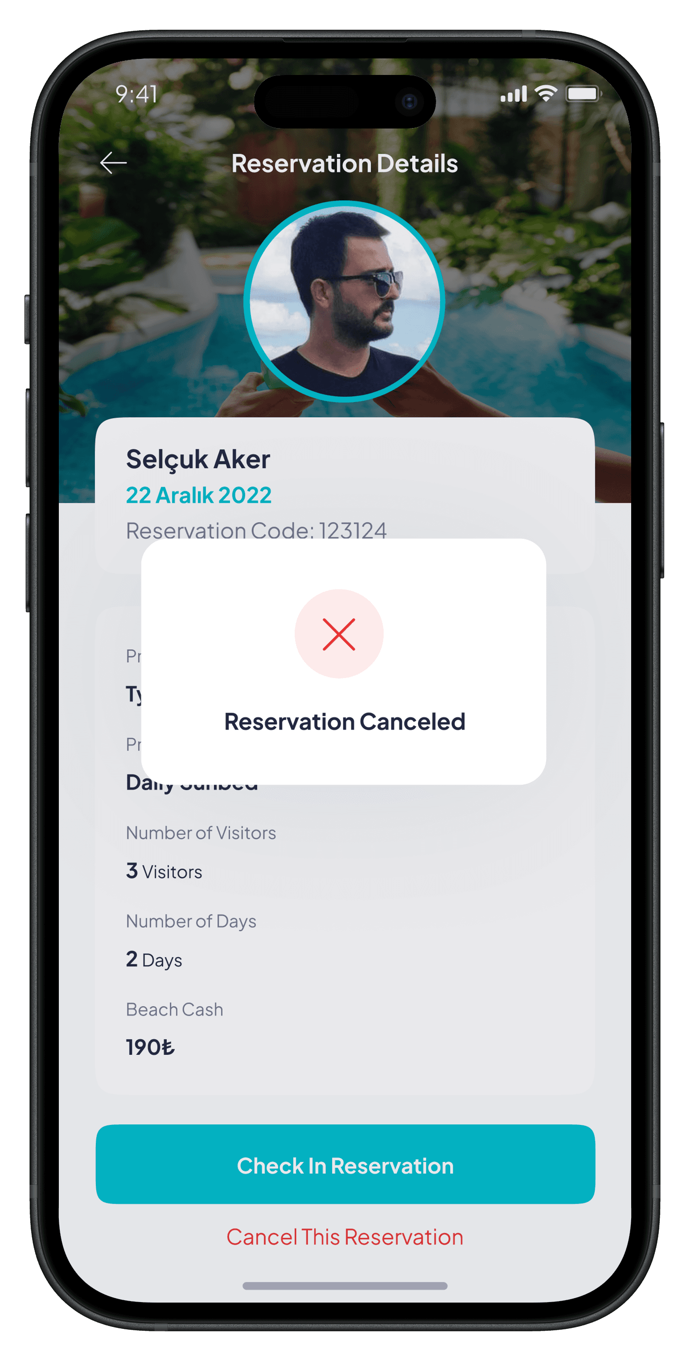 Beach Reservation Mobile App — 4