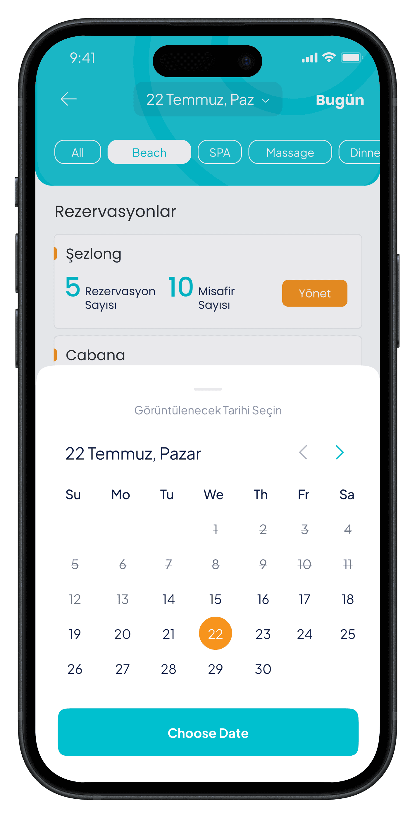 Beach Reservation Mobile App — 13