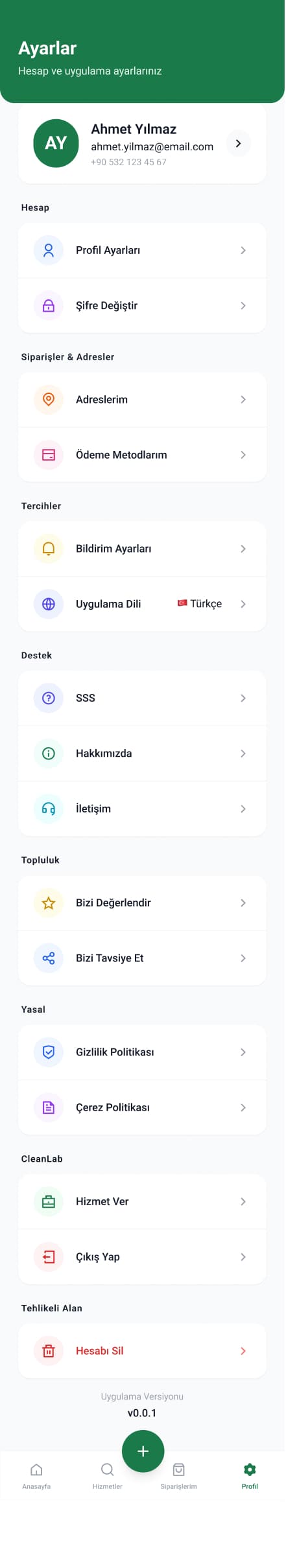 Clean Lab App — 23