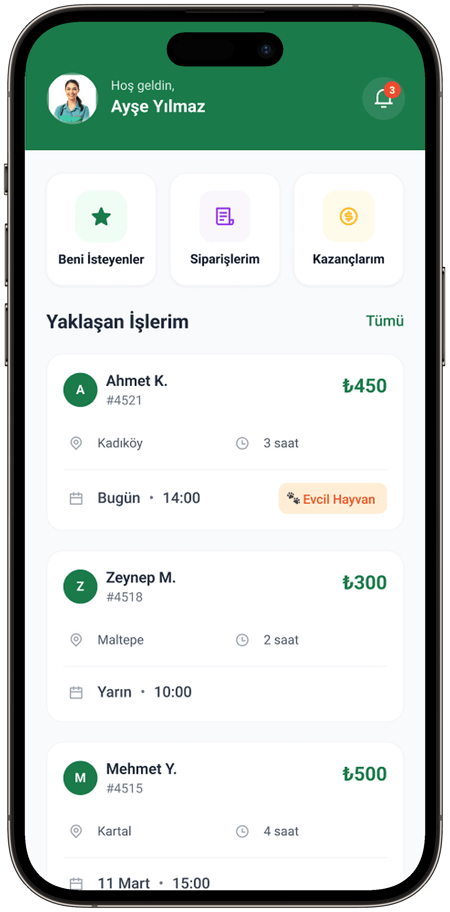 Clean Lab App — Mobil Uygulama tasarımı, detay 4, Selçuk Aker