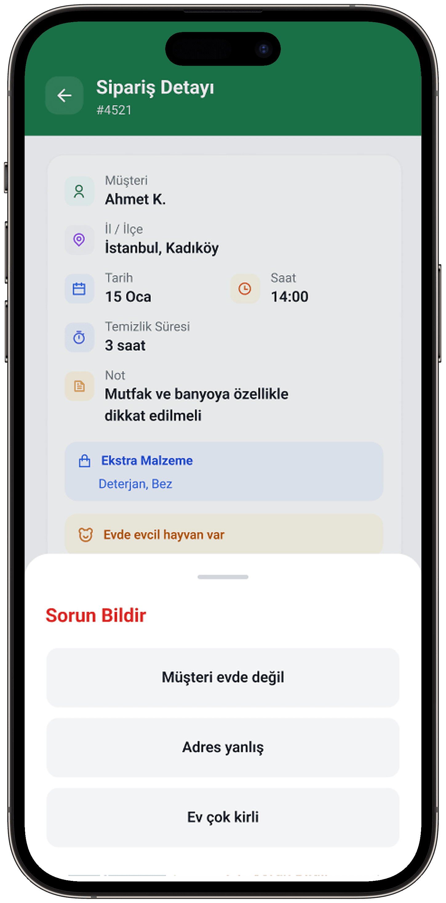 Clean Lab App — Mobil Uygulama tasarımı, detay 104, Selçuk Aker