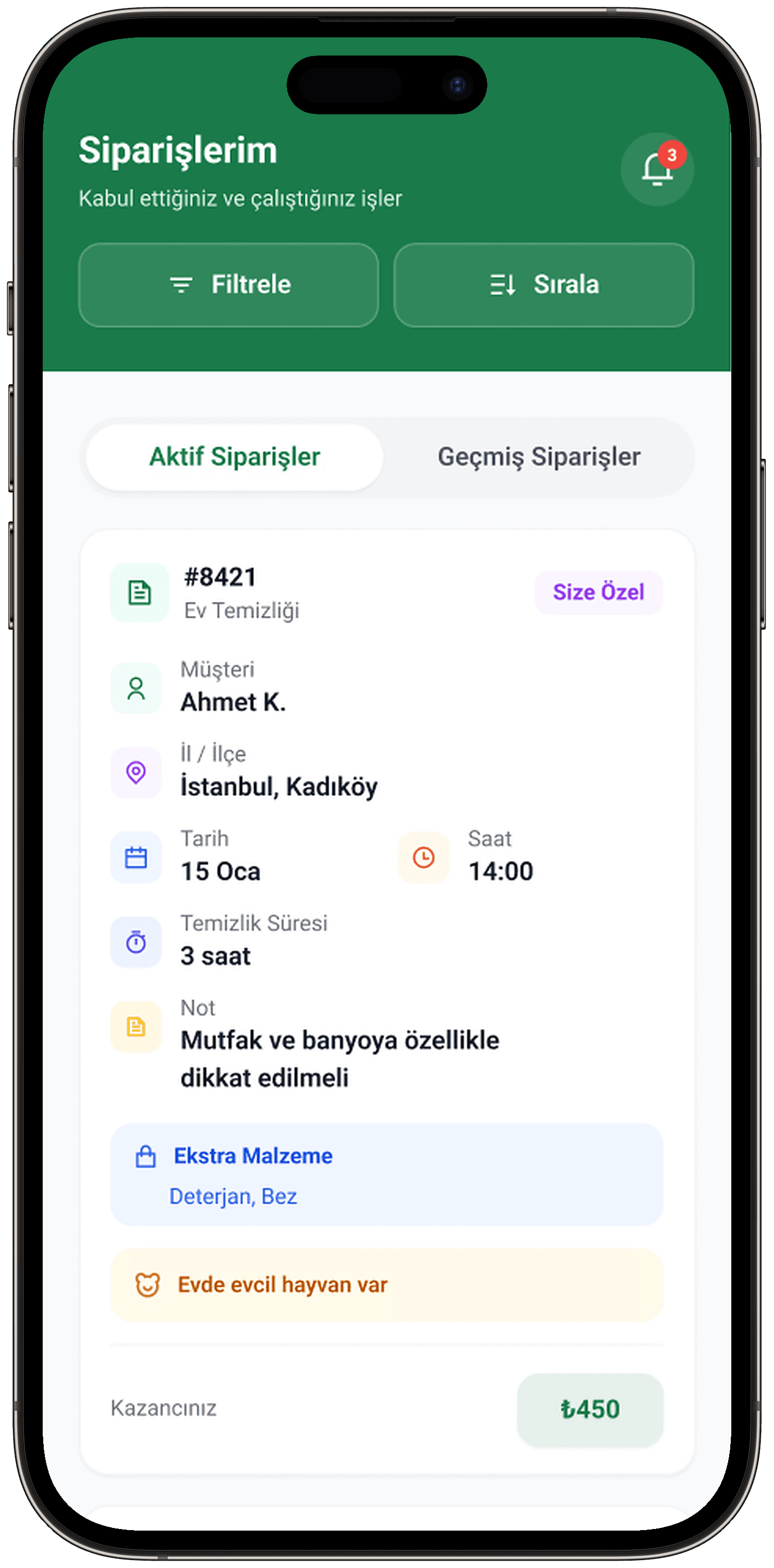 Clean Lab App — Mobil Uygulama tasarımı, detay 58, Selçuk Aker