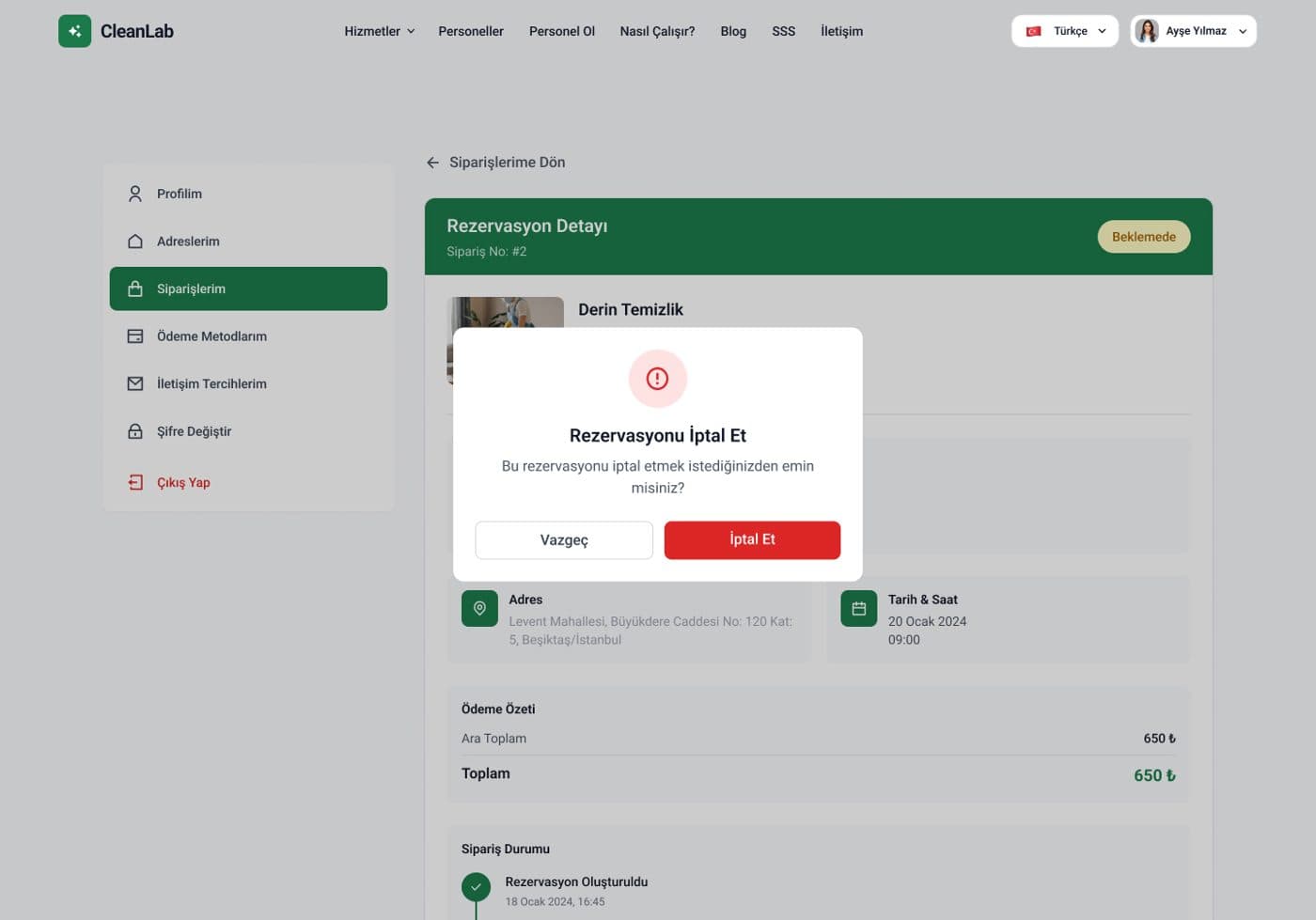 Clean Lab Web — 8