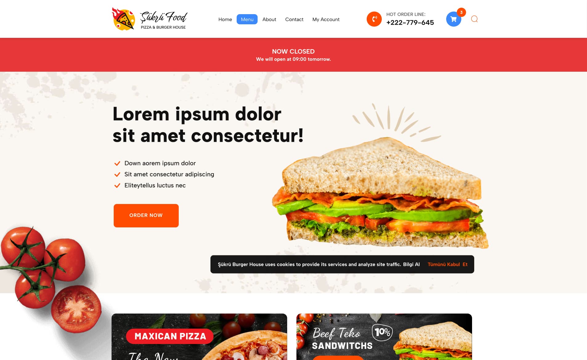 Food Order — 3