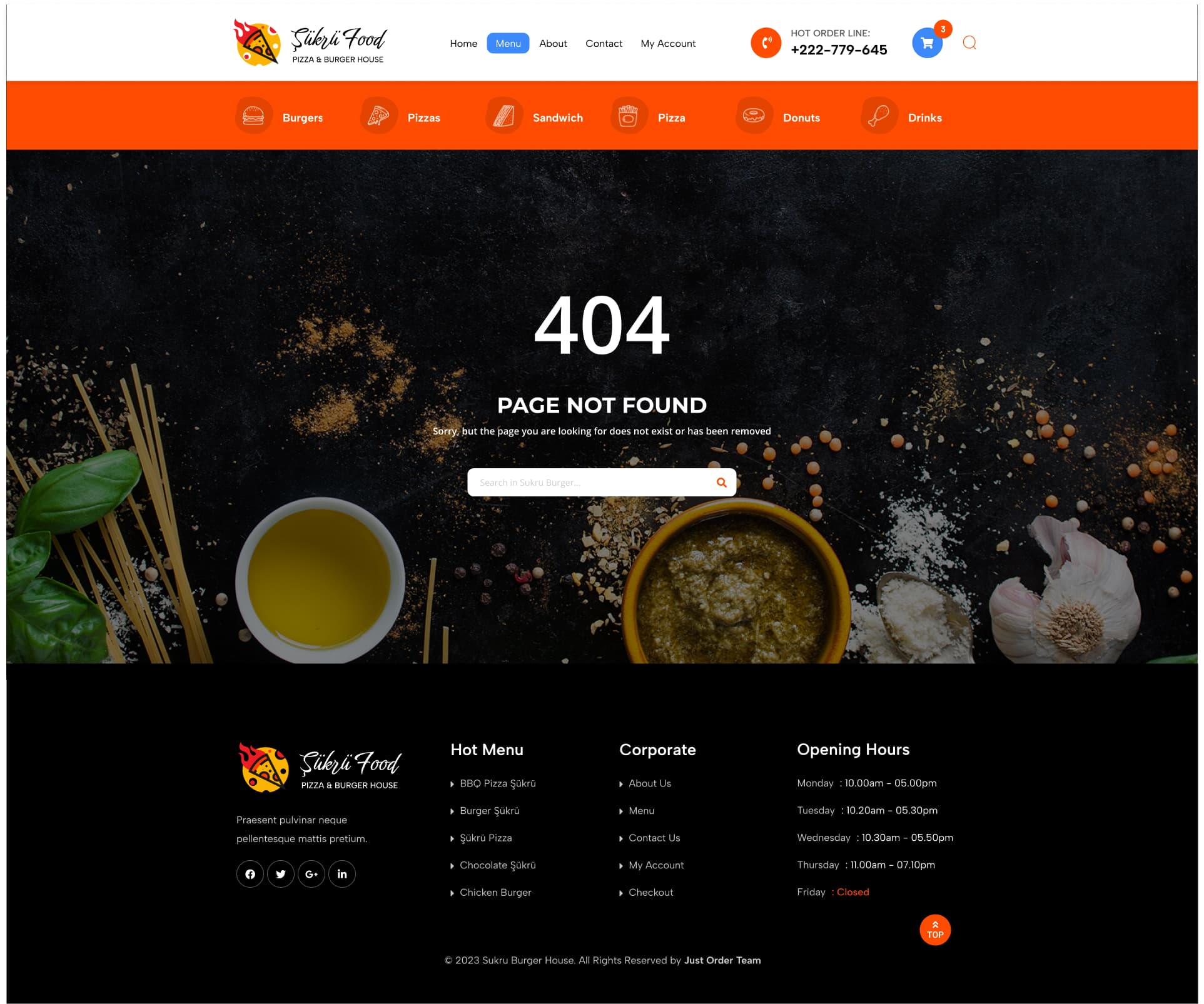 Food Order — project detail 1, Selçuk Aker