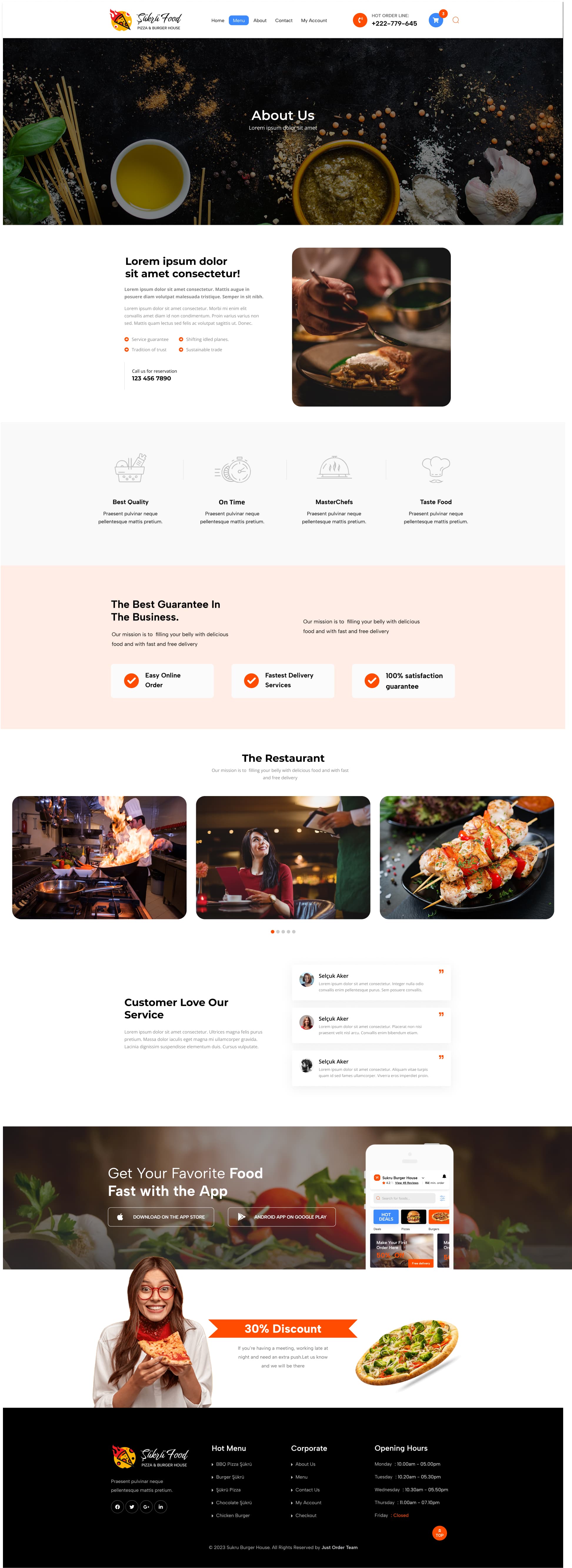 Food Order — project detail 2, Selçuk Aker