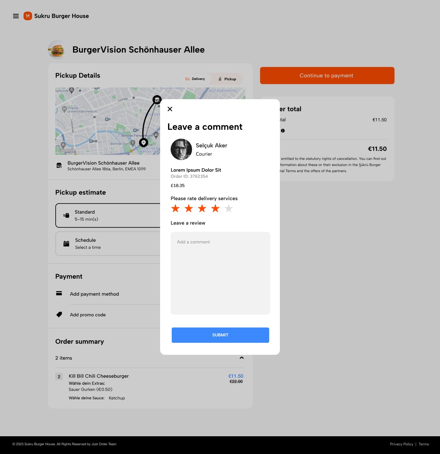 Food Order — project detail 23, Selçuk Aker