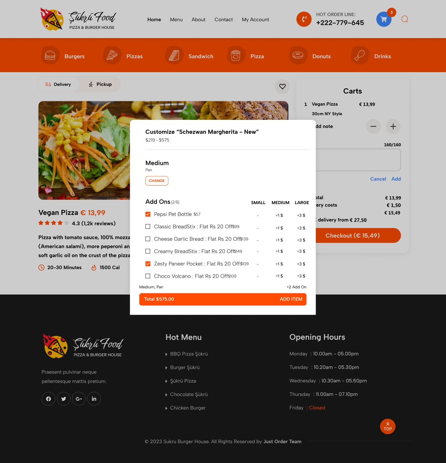 Food Order — project detail 36, Selçuk Aker