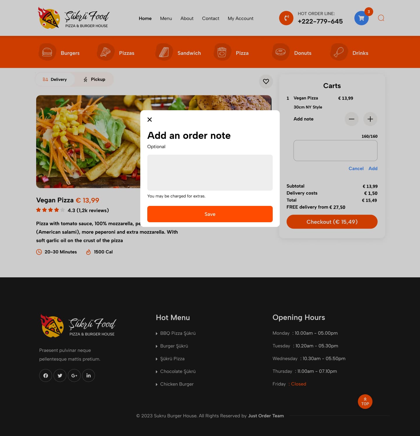 Food Order — project detail 37, Selçuk Aker