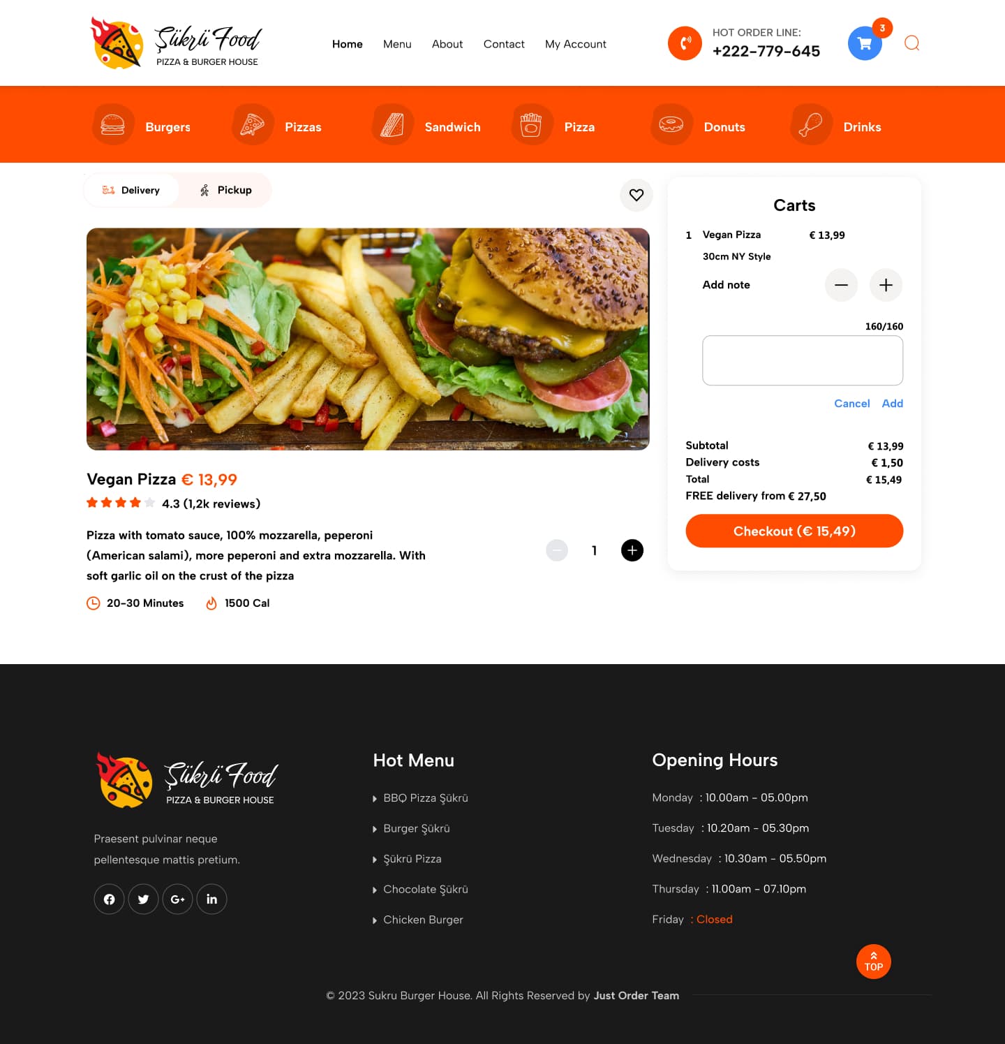 Food Order — project detail 38, Selçuk Aker