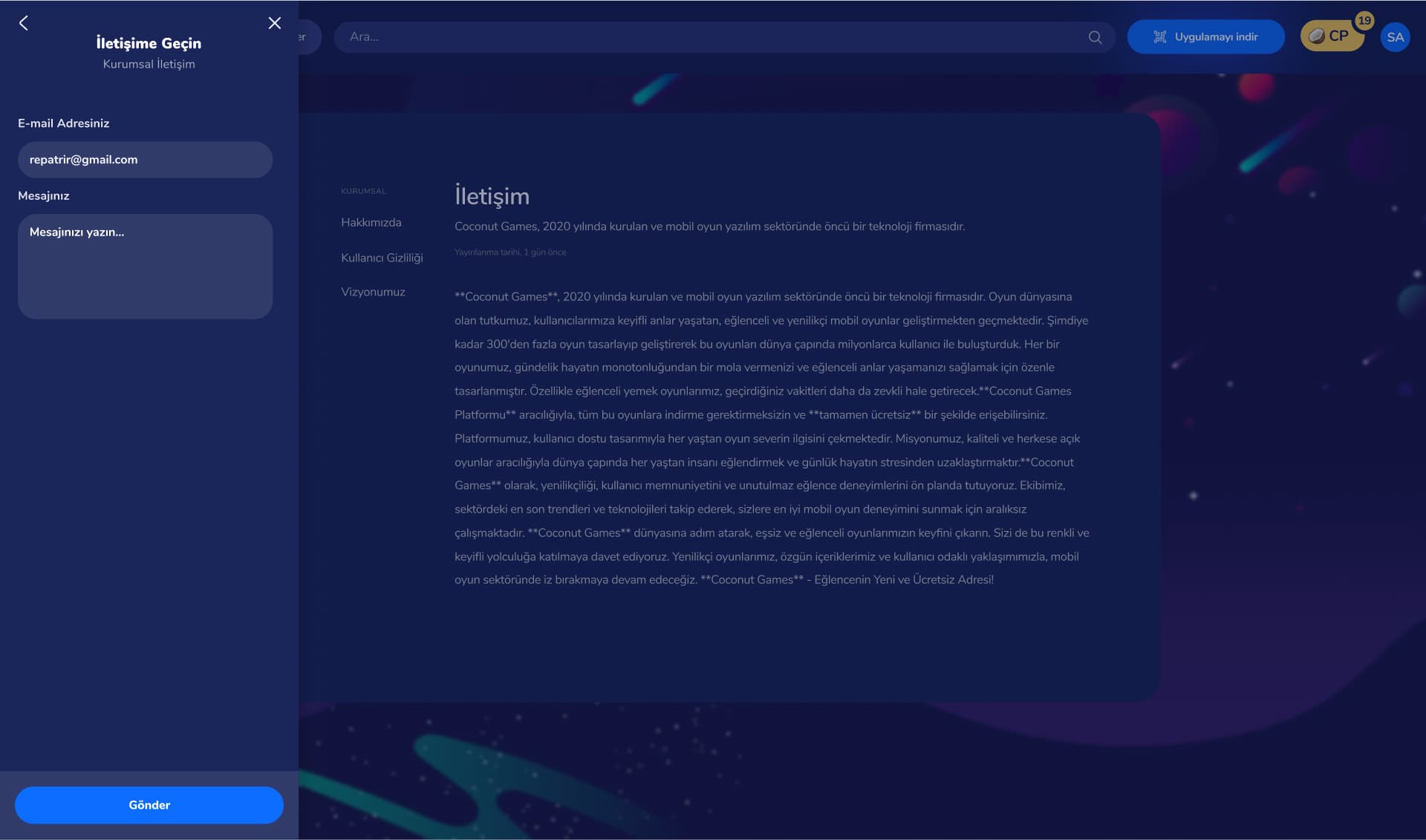 Game Community Website — 5