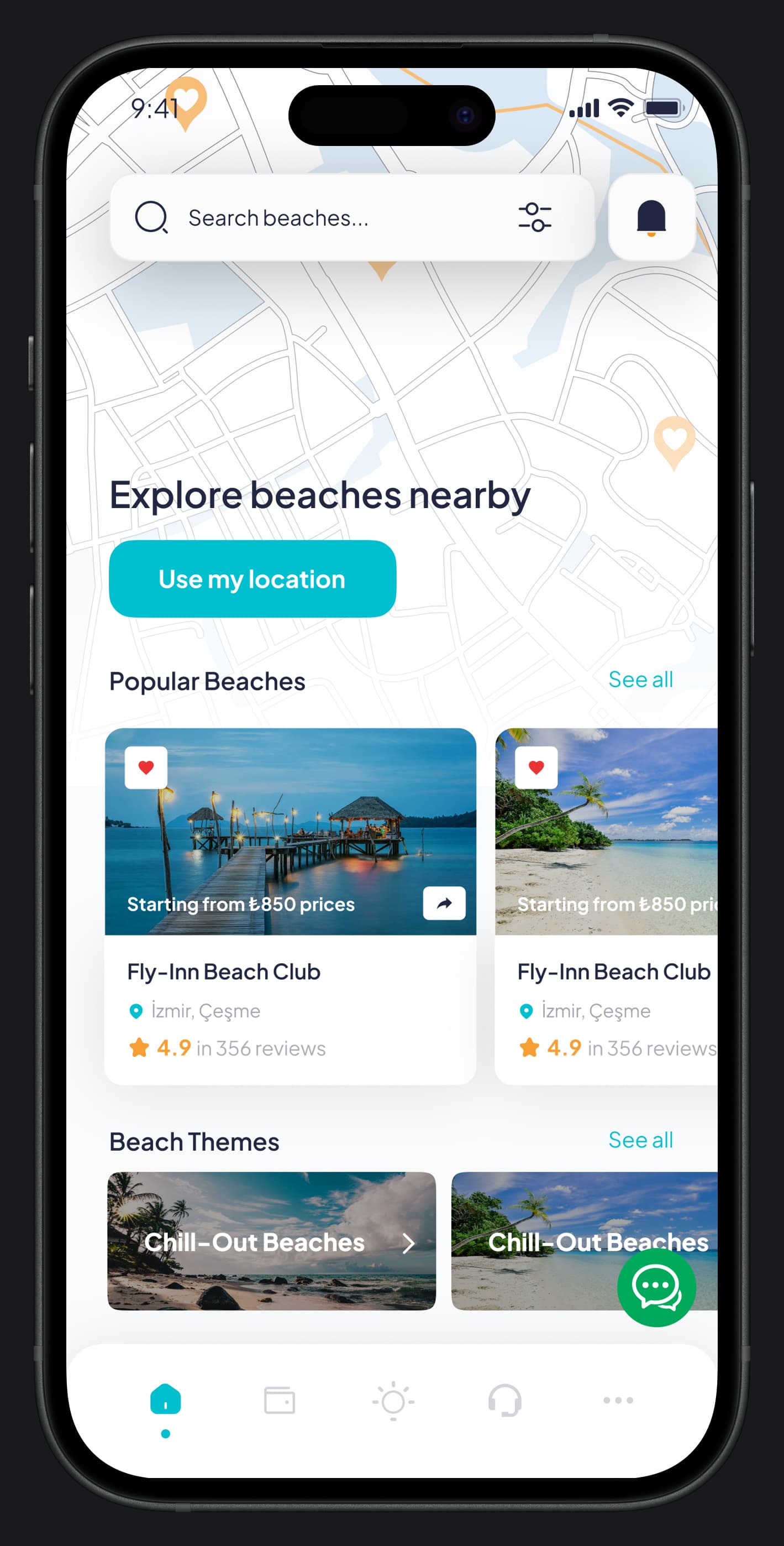 Go Beach Mobile App — project detail 2, Selçuk Aker