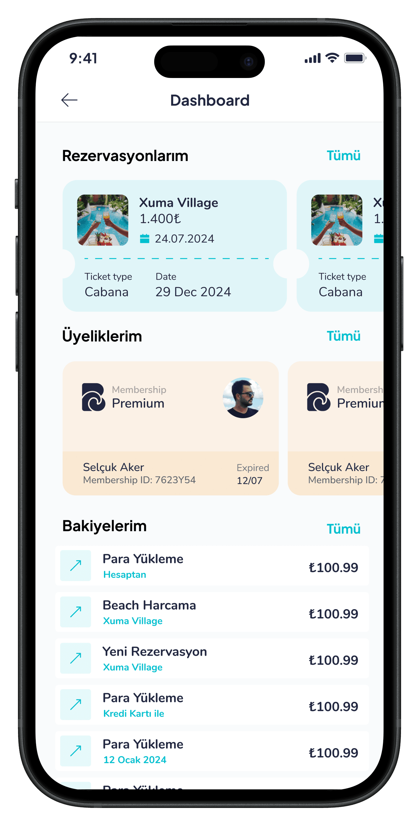 Go Beach Mobile App — project detail 12, Selçuk Aker