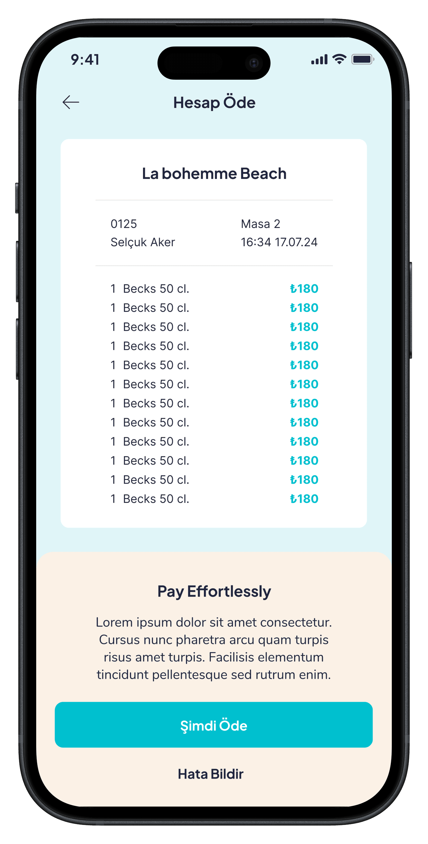 Go Beach Mobile App — project detail 21, Selçuk Aker