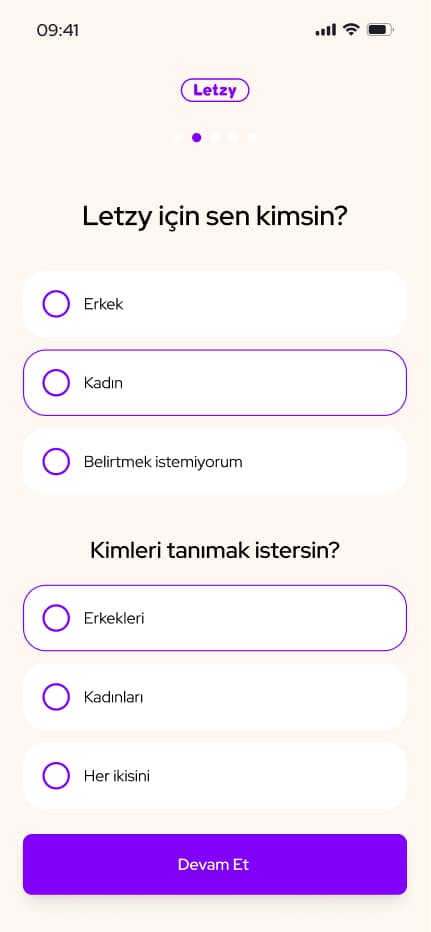 Letzy App — Mobil Uygulama tasarımı, detay 4, Selçuk Aker