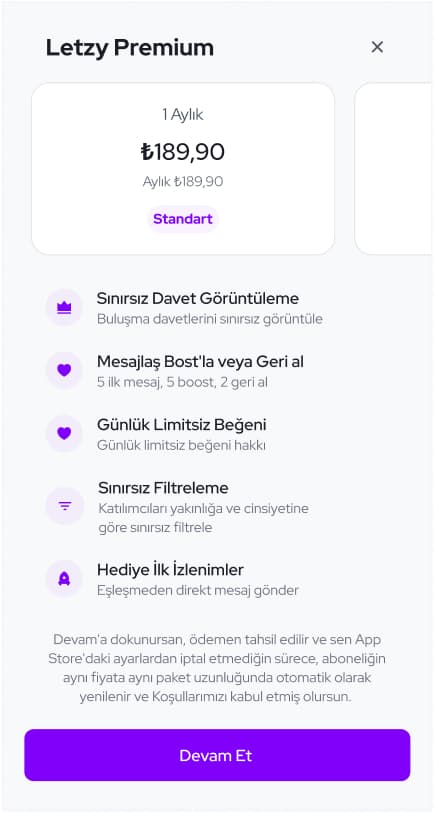 Letzy App — Mobil Uygulama tasarımı, detay 12, Selçuk Aker