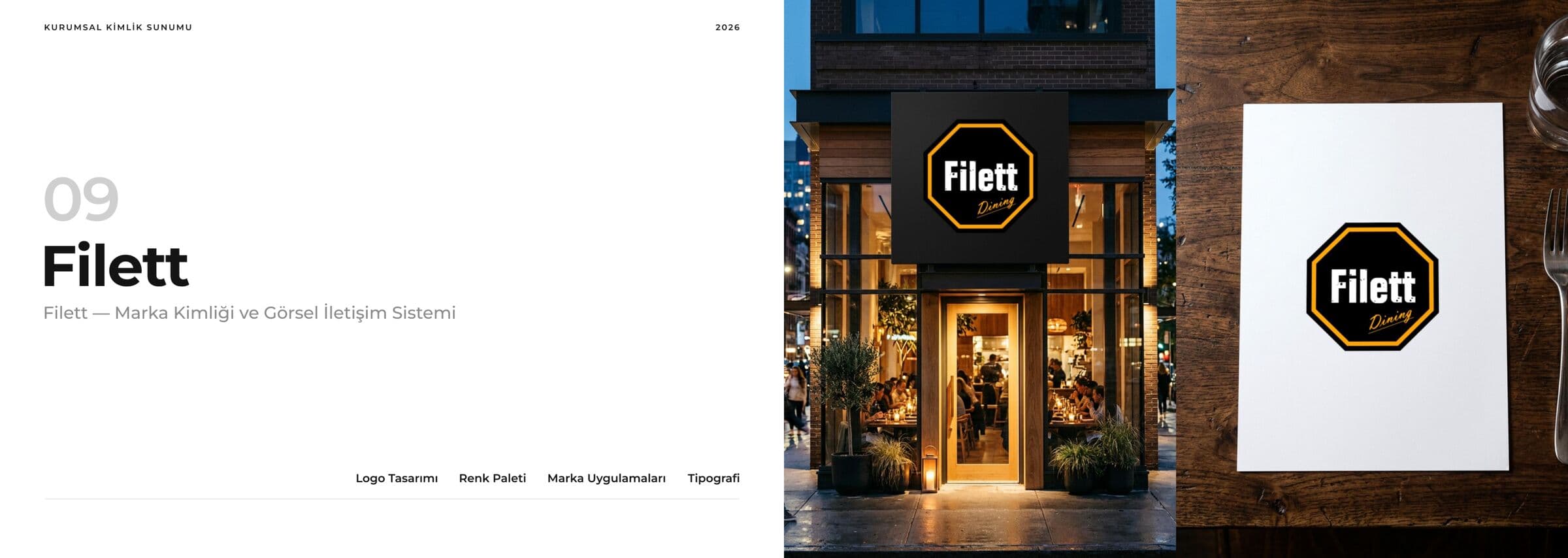 Filett Dining — Logo & Kimlik Tasarımı, görsel 1, Selçuk Aker