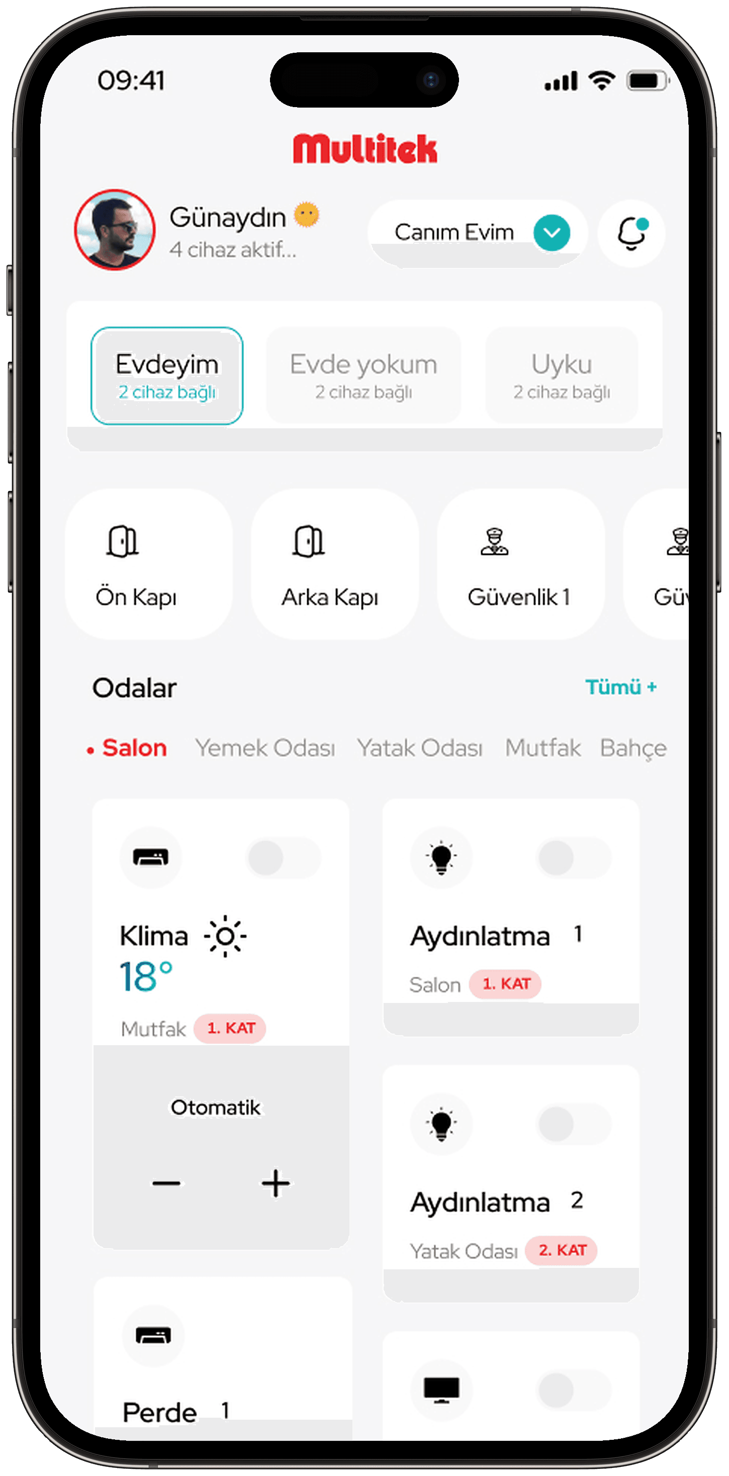 Multitek Smart Home — Mobil Uygulama tasarımı, detay 19, Selçuk Aker
