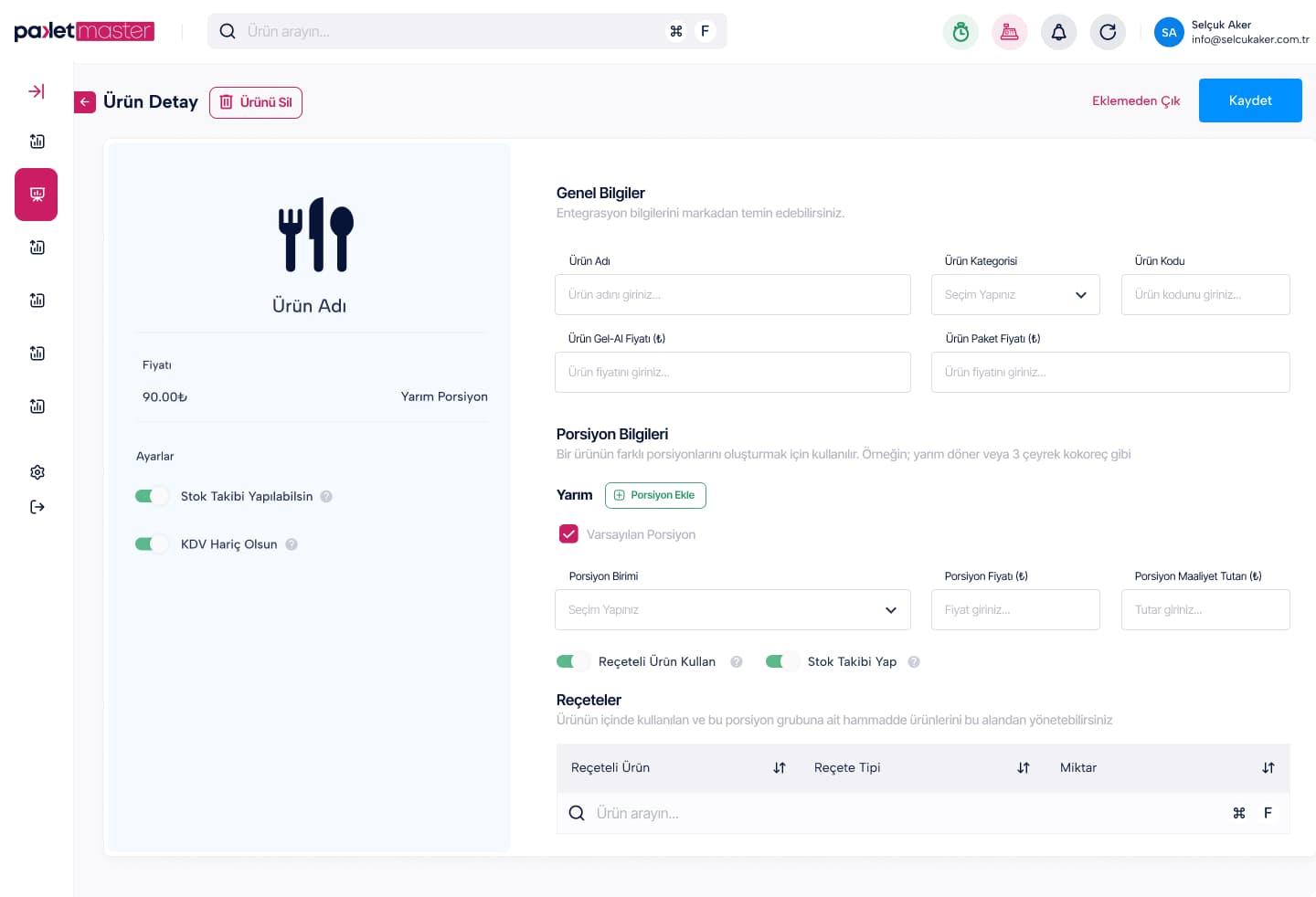 Order Tracking — project detail 8, Selçuk Aker