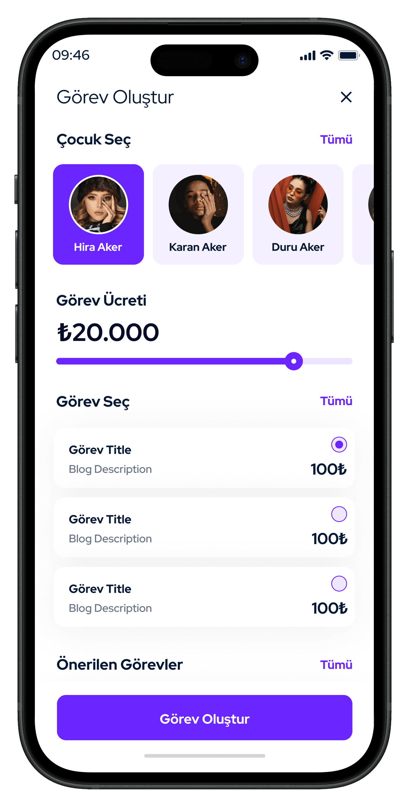 Parent & Child Finance Mobile App — 1