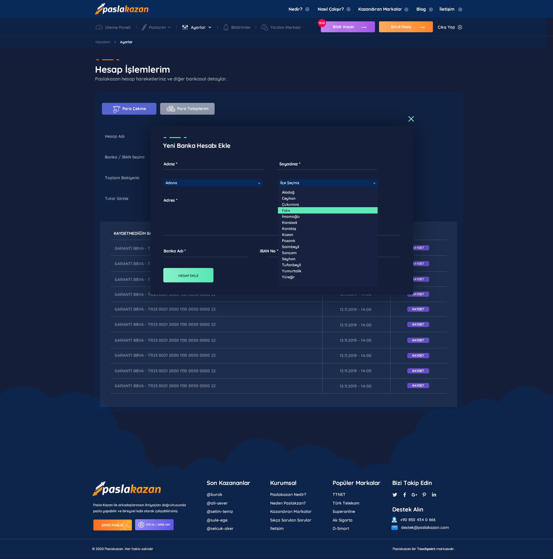 Pasla Kazan Website — 6