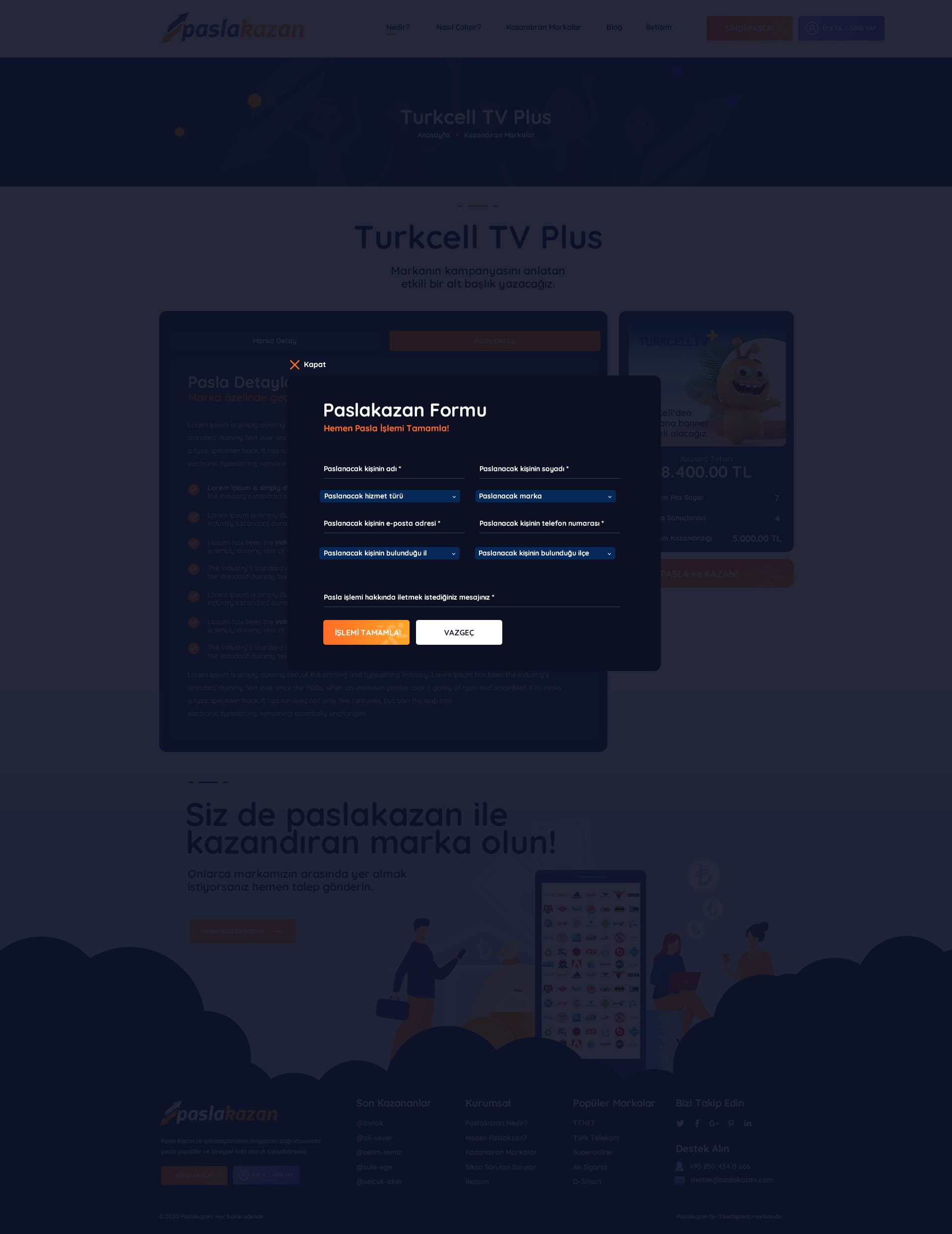 Pasla Kazan Website — 14