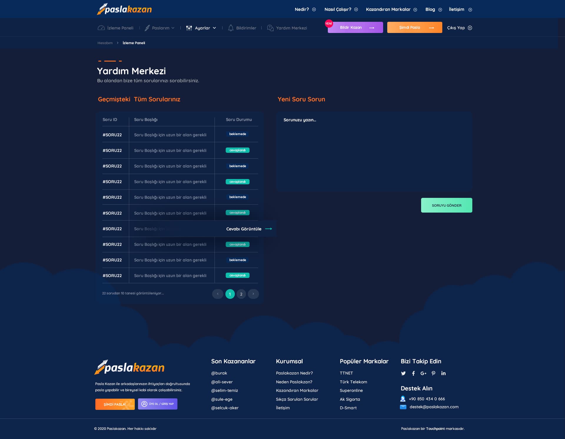 Pasla Kazan Website — project detail 11, Selçuk Aker