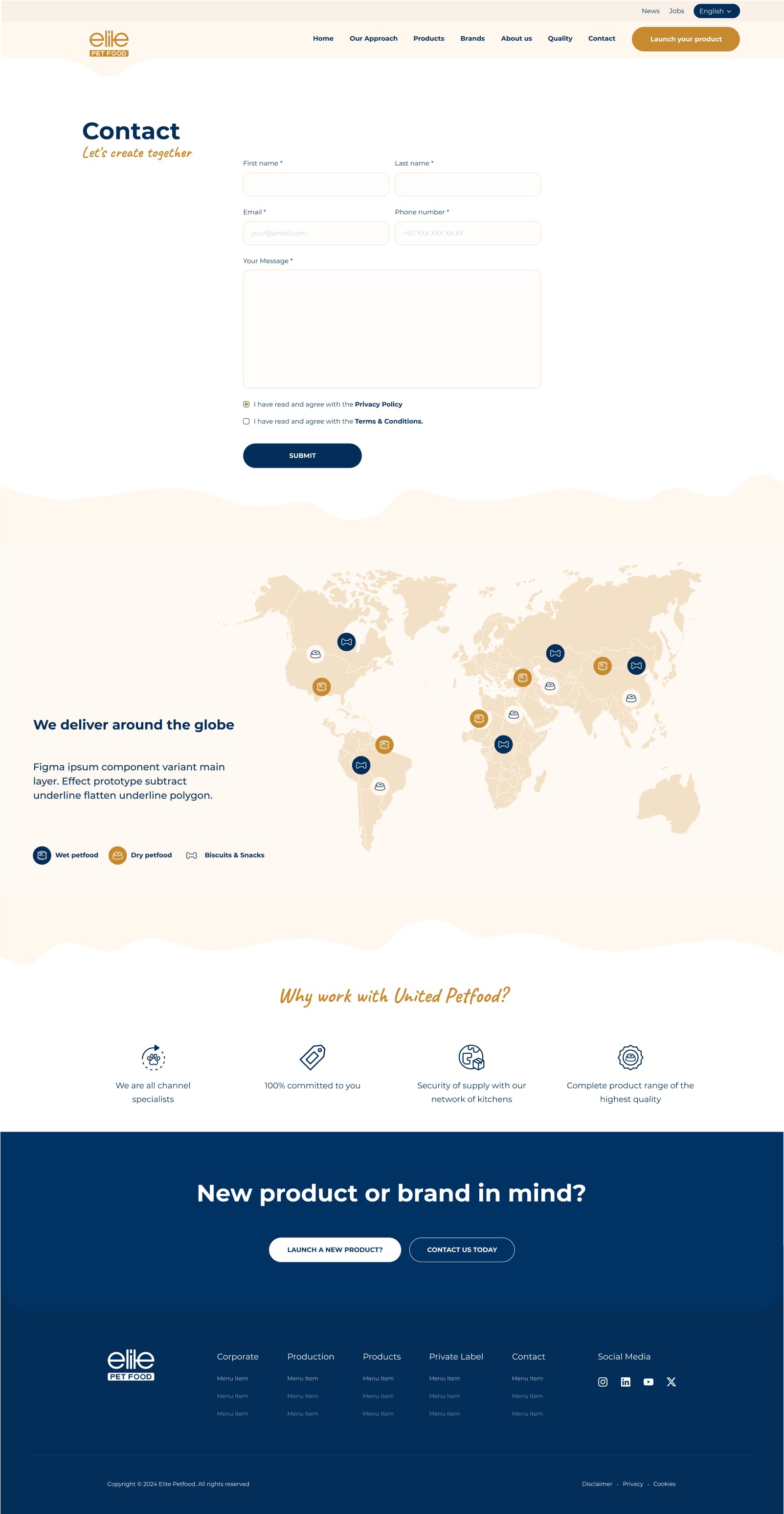 Pet Foods Corporate Website — 2
