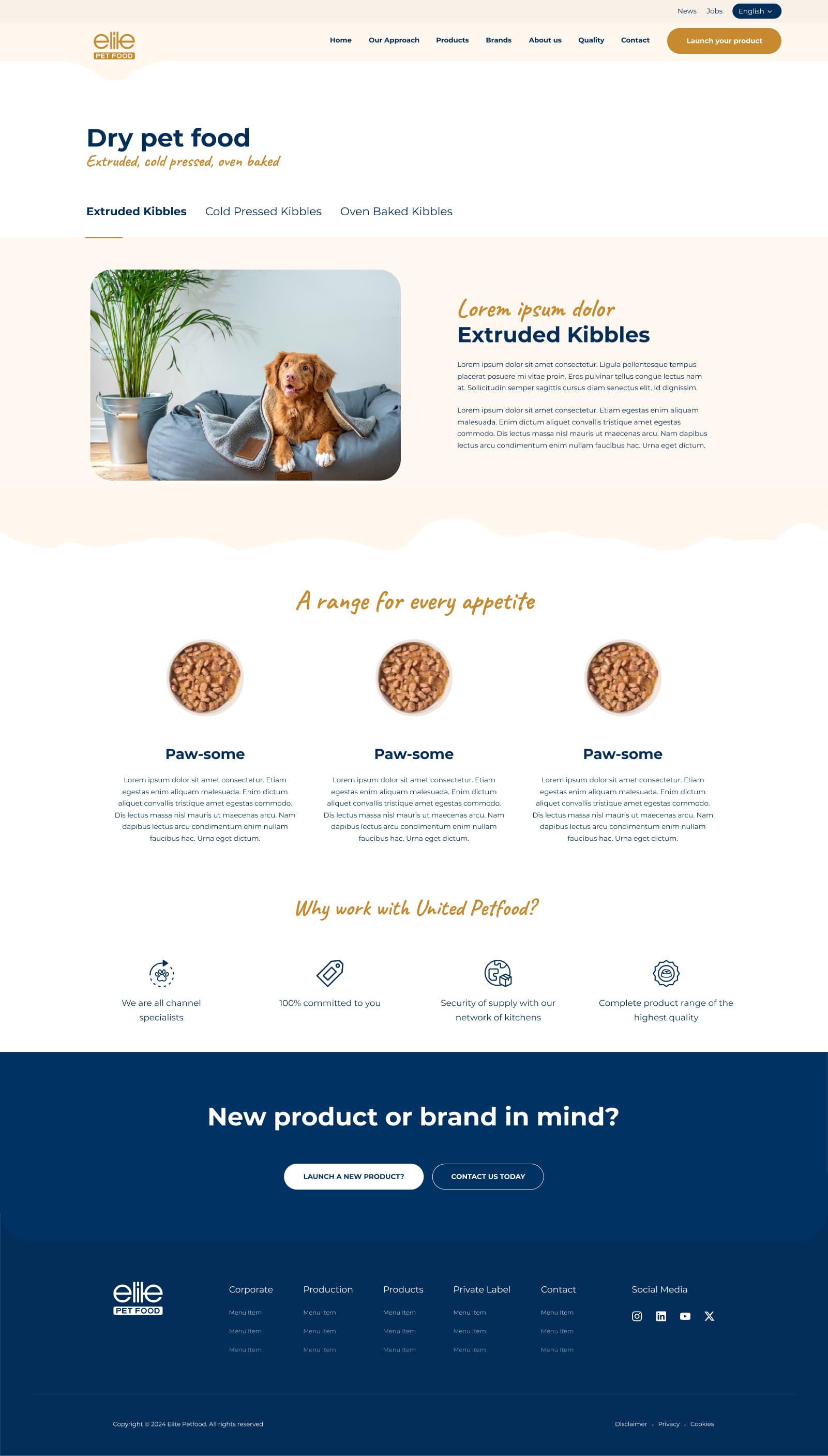 Pet Foods Corporate Website — 3
