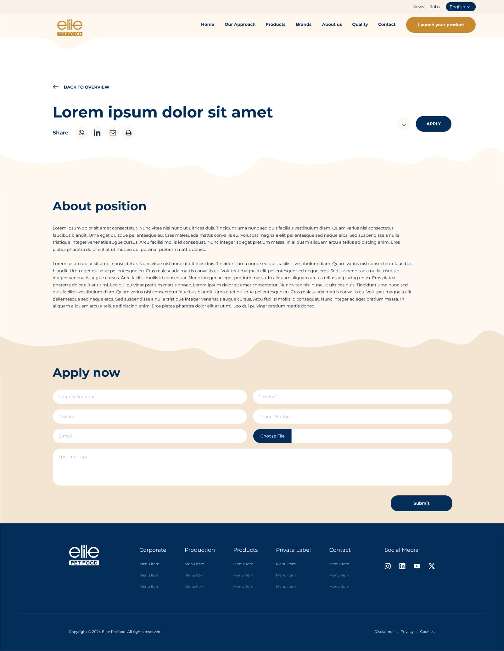 Pet Foods Corporate Website — 4