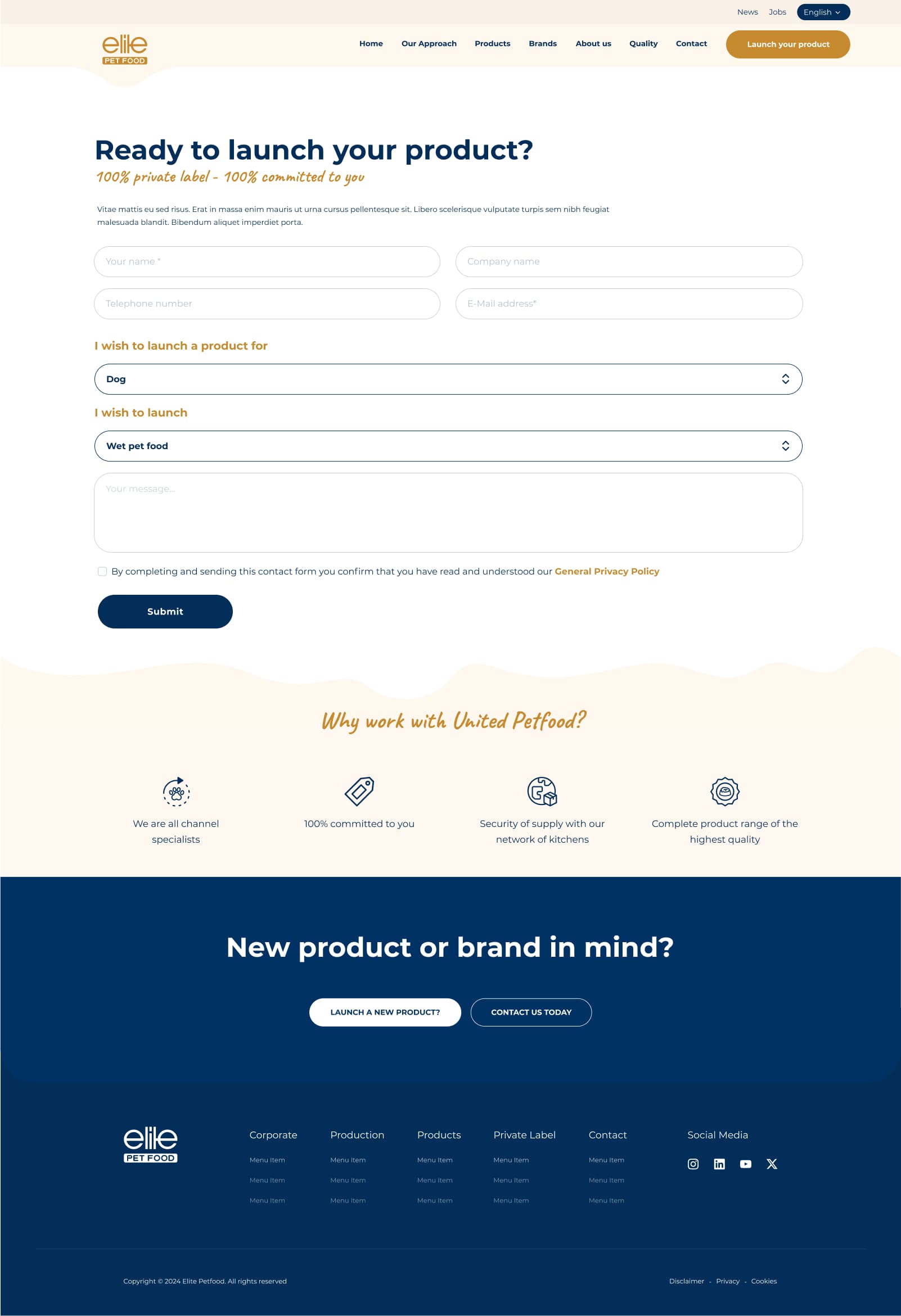 Pet Foods Corporate Website — 7