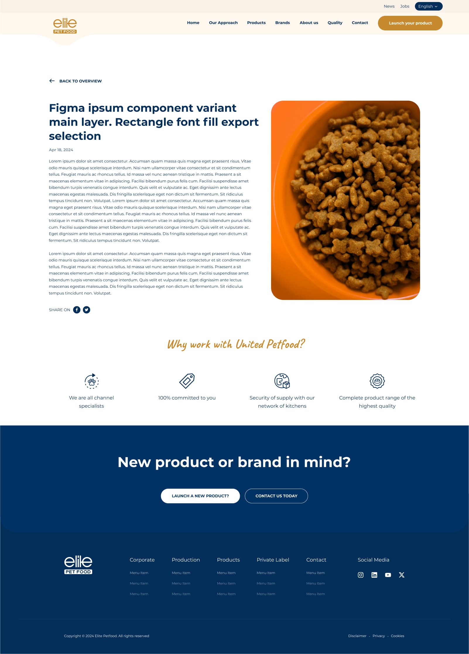 Pet Foods Corporate Website — 8