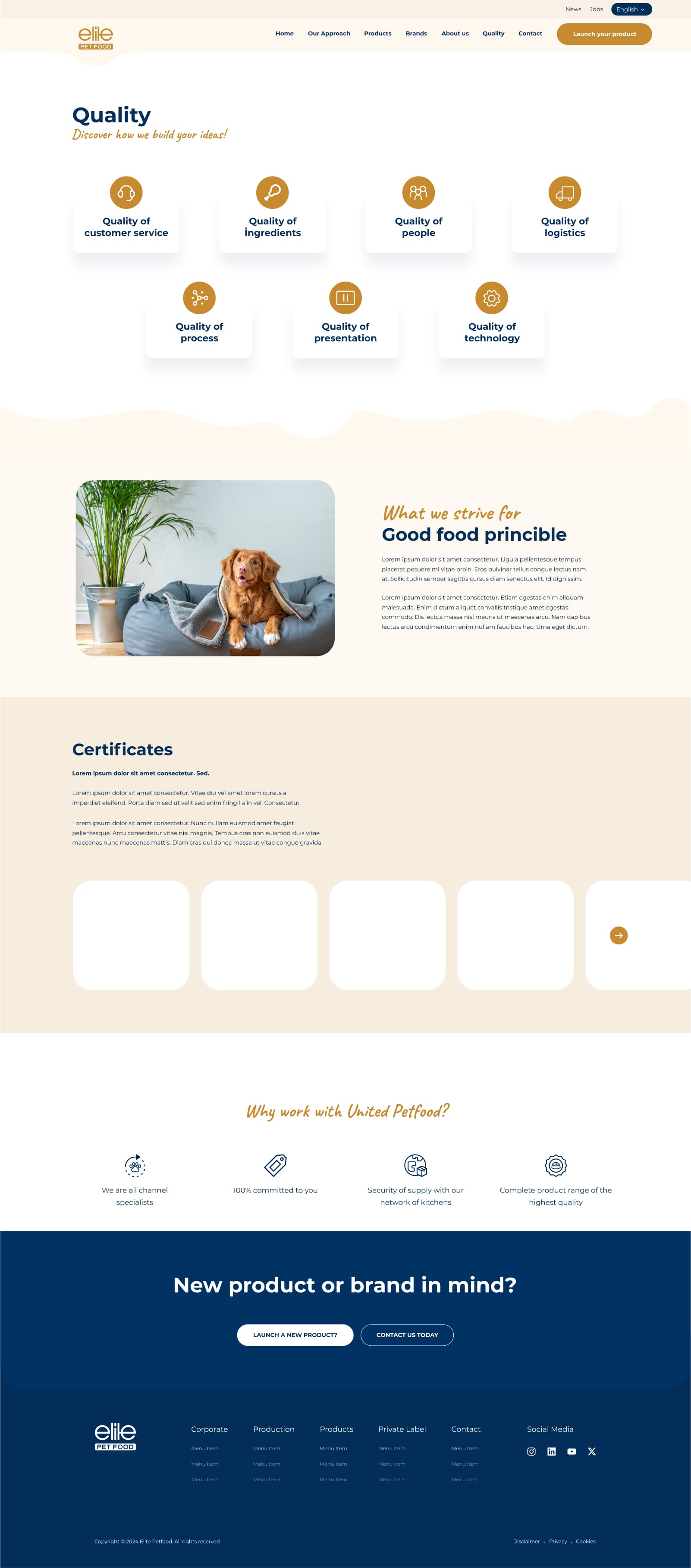 Pet Foods Corporate Website — 18