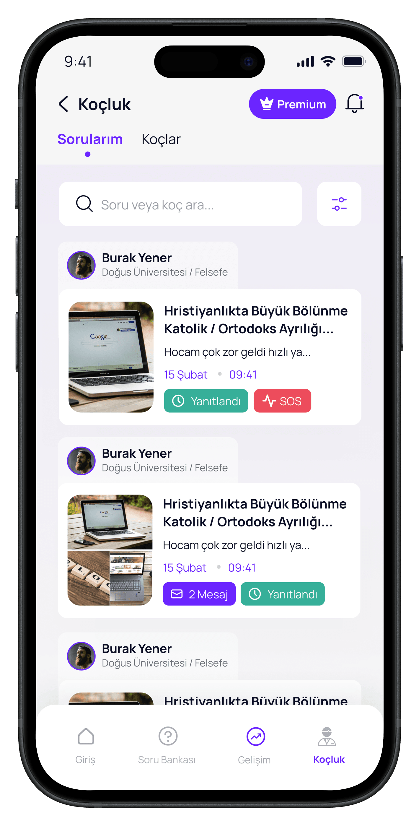 Question Based Education App — 10