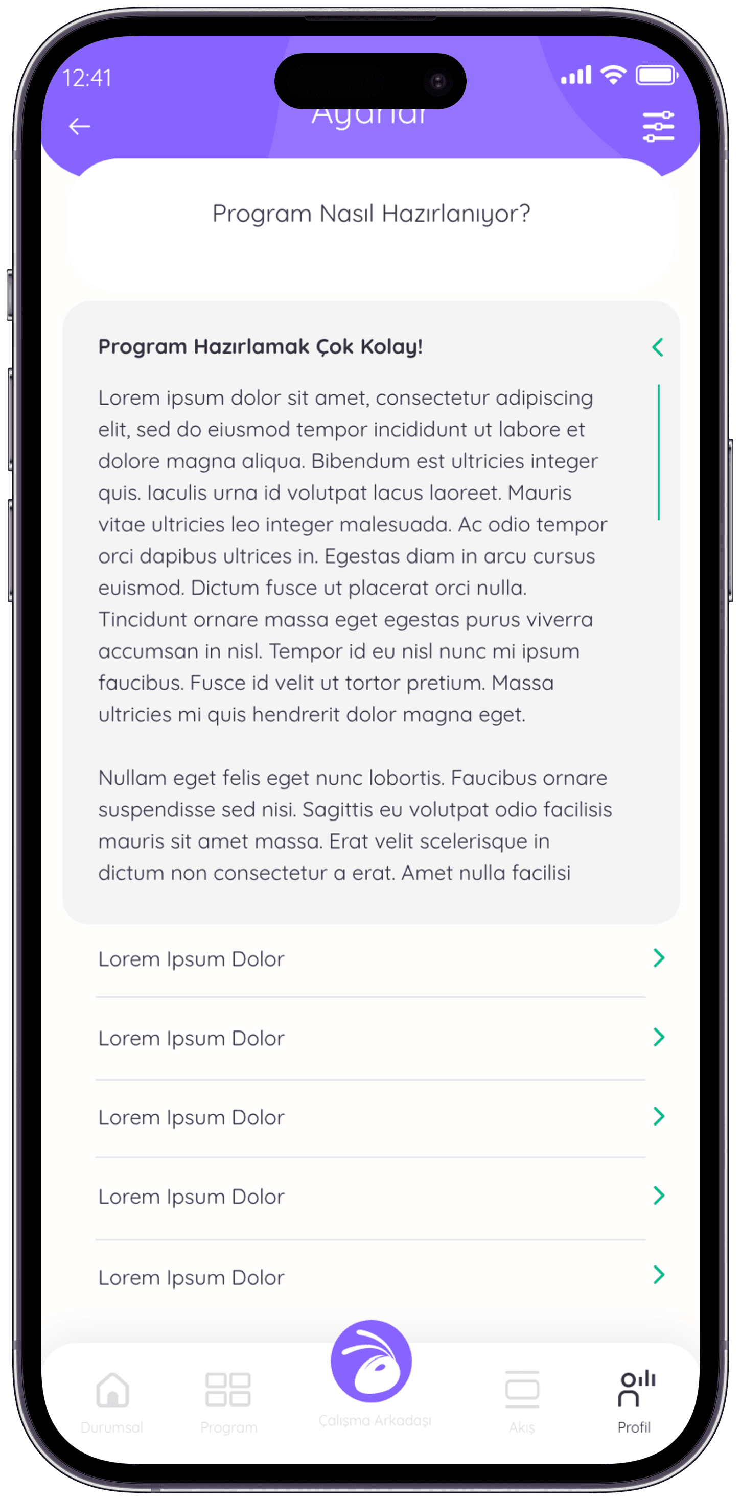 Determinant App — project detail 16, Selçuk Aker