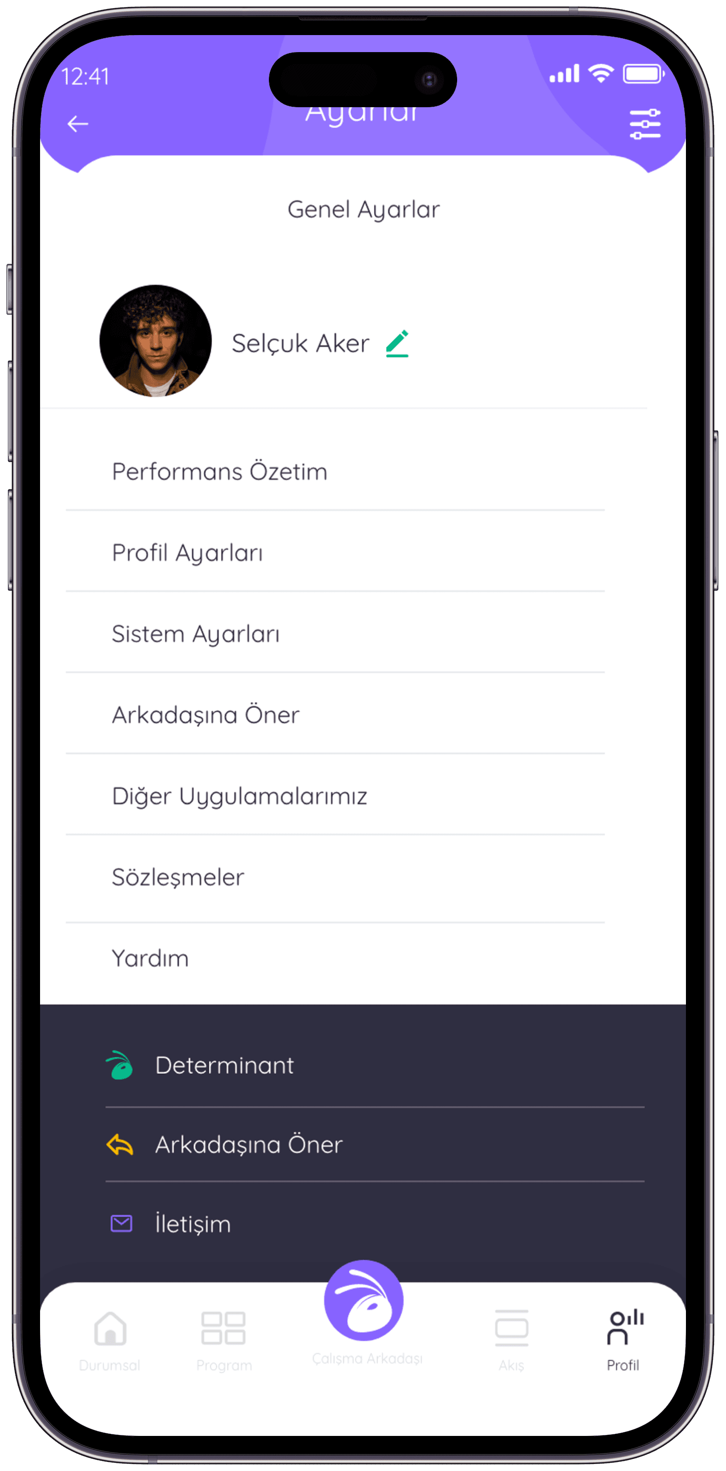 Determinant App — project detail 17, Selçuk Aker