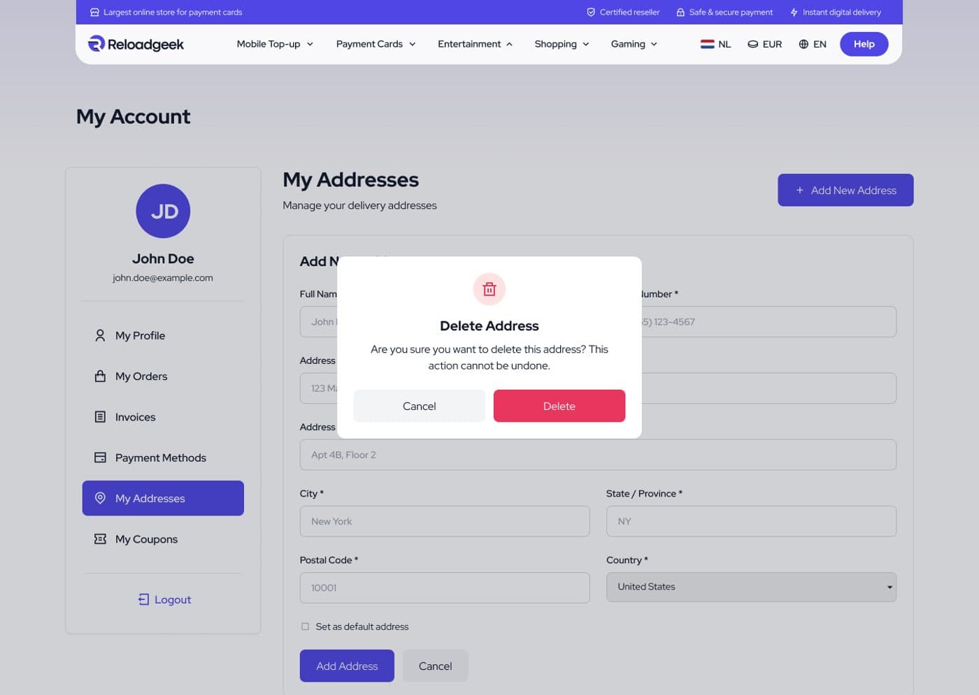 ReloadGeek Desktop Website — 9
