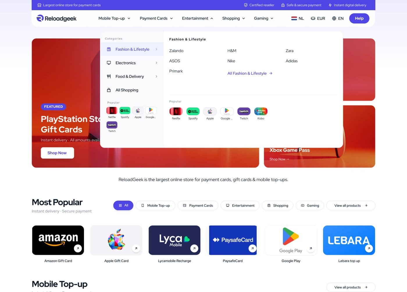 ReloadGeek Desktop Website — 11