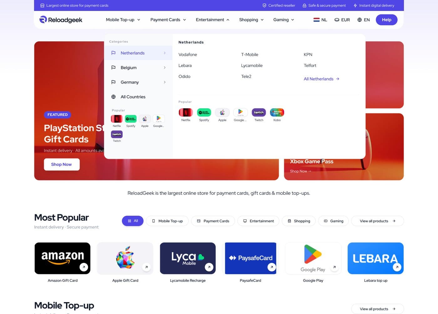ReloadGeek Desktop Website — 12
