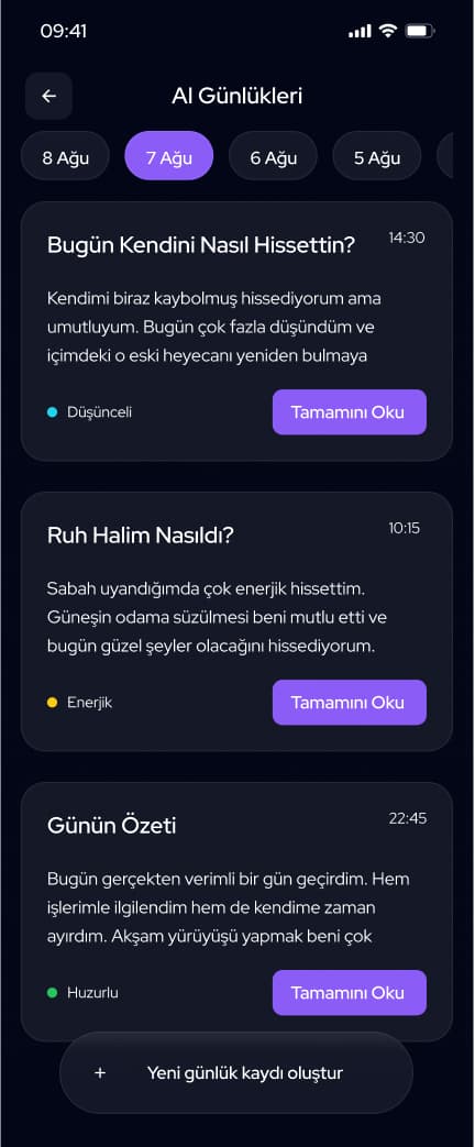 Ruhdas — Mobil Uygulama tasarımı, detay 2, Selçuk Aker