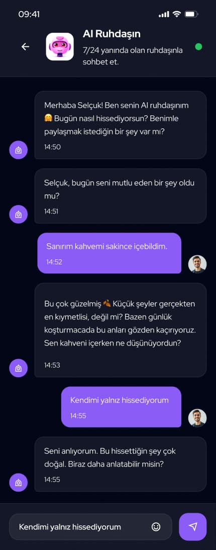 Ruhdas — Mobil Uygulama tasarımı, detay 4, Selçuk Aker