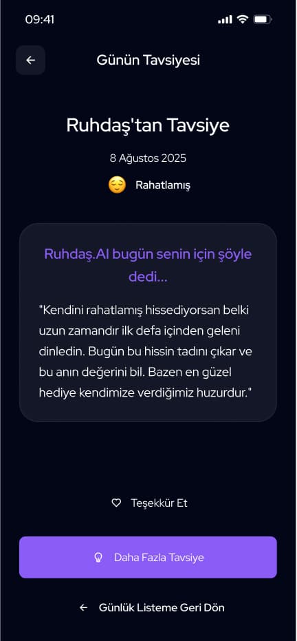 Ruhdas — Mobil Uygulama tasarımı, detay 45, Selçuk Aker
