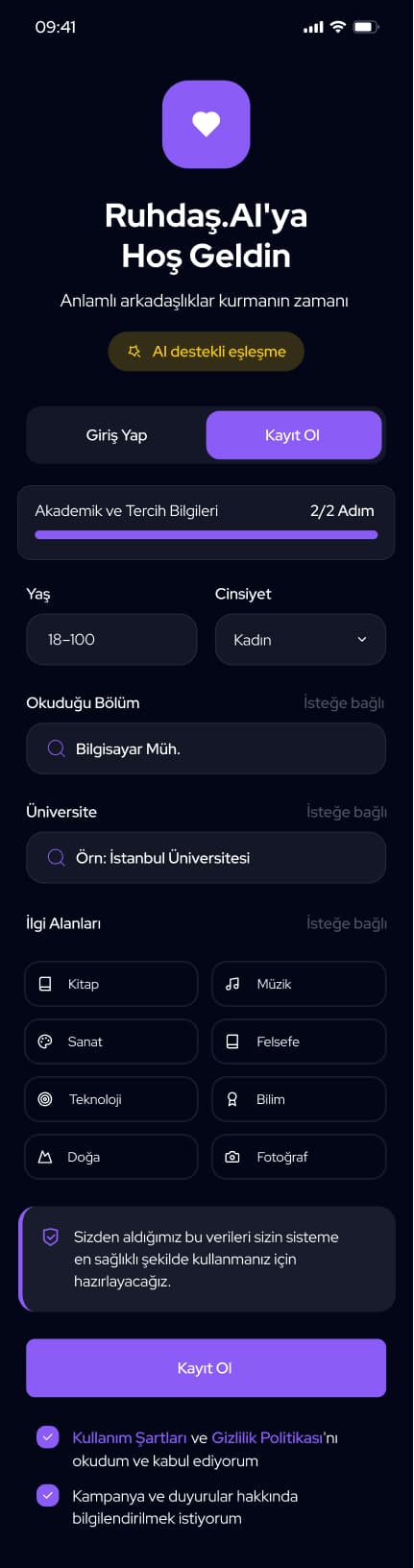 Ruhdas — Mobil Uygulama tasarımı, detay 56, Selçuk Aker