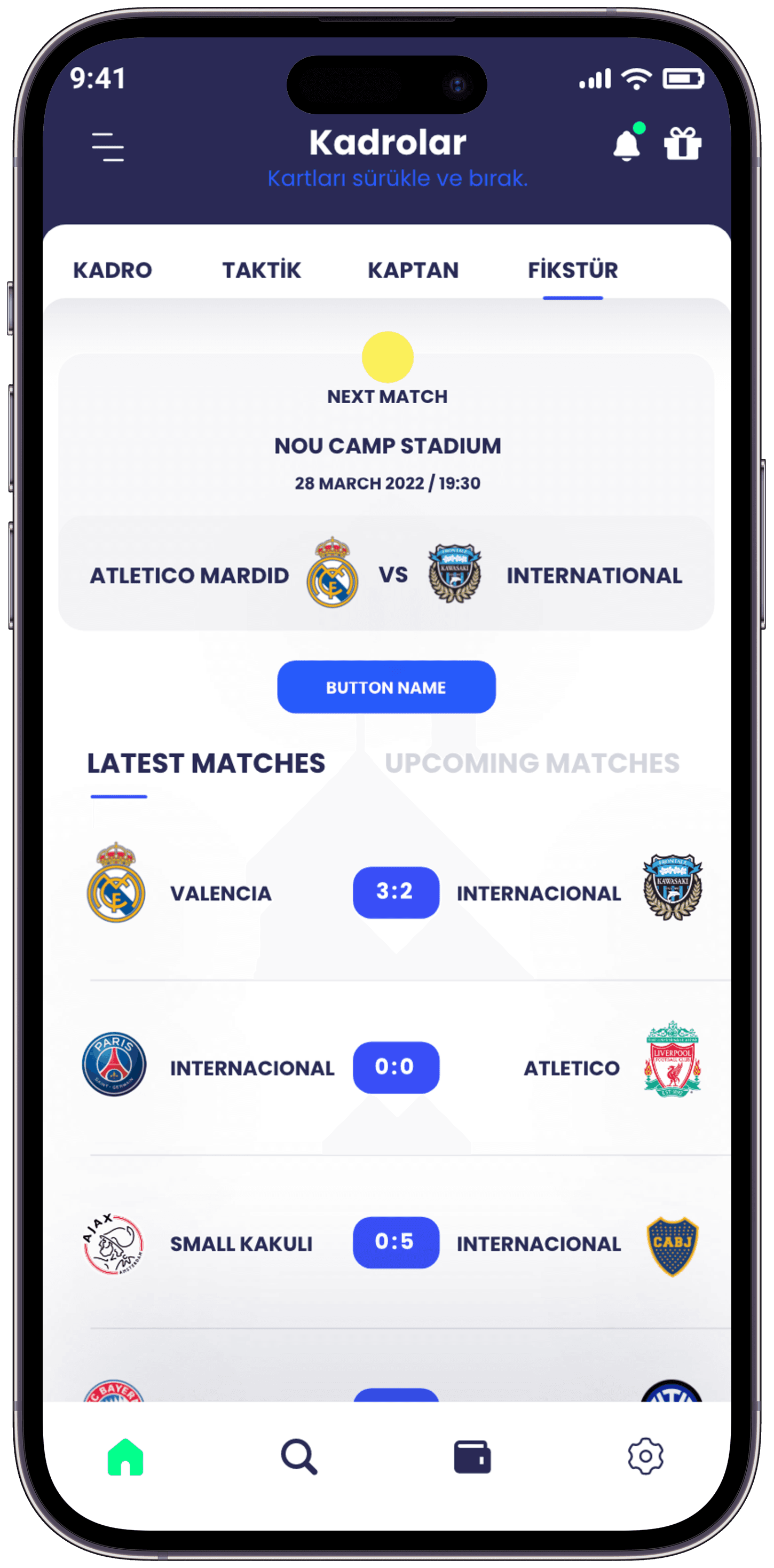 Scouthub Player App — 2
