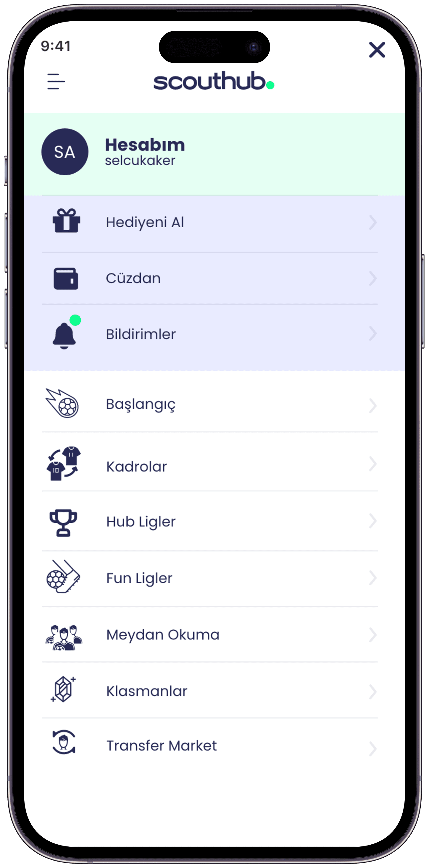Scouthub Player App — 16