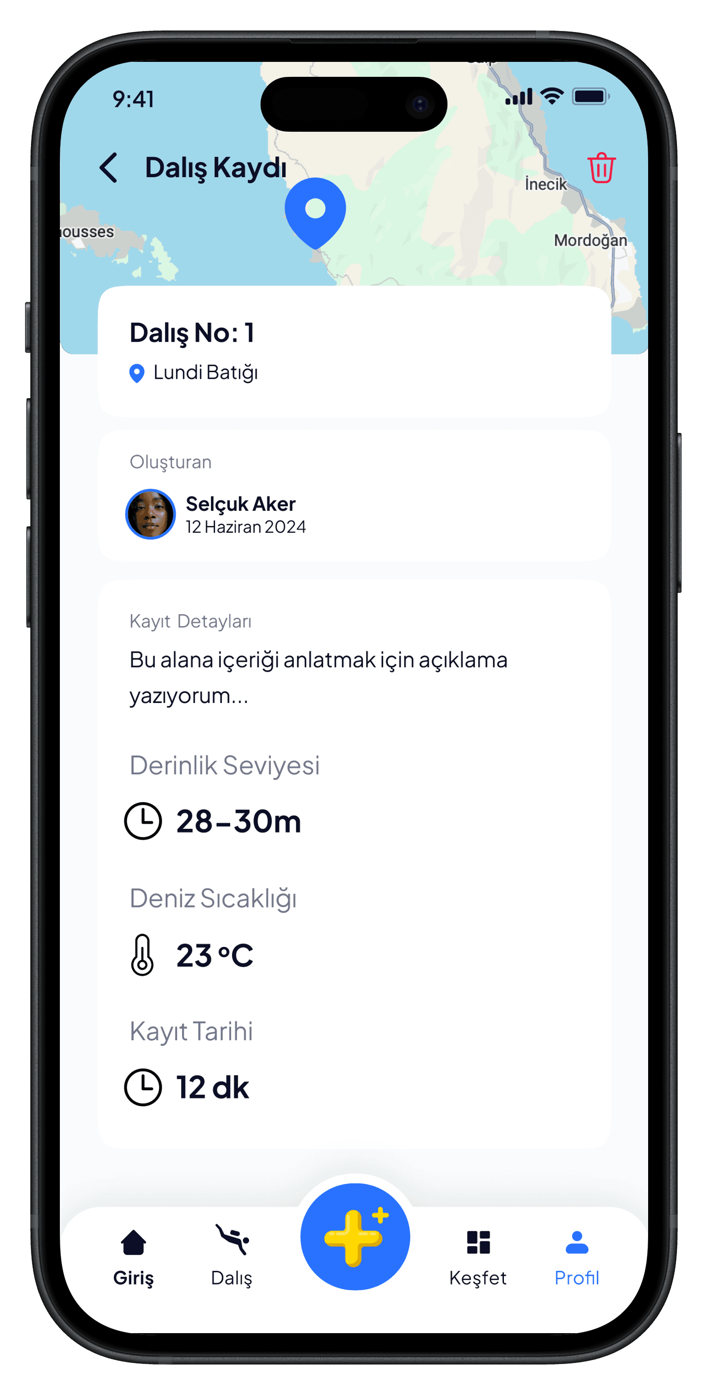 Scuba Diving Mobile App — 3