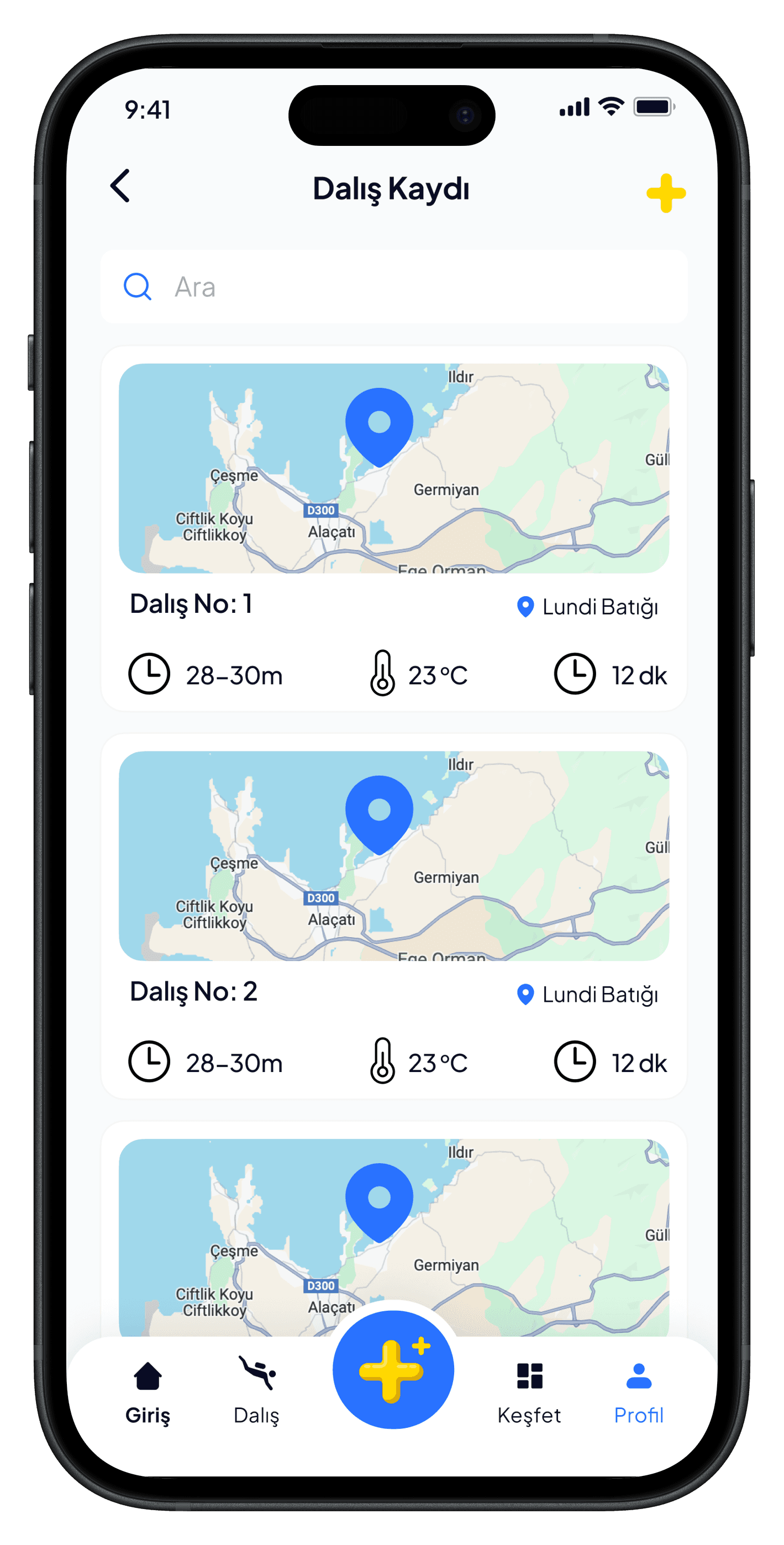 Scuba Diving Mobile App — 4